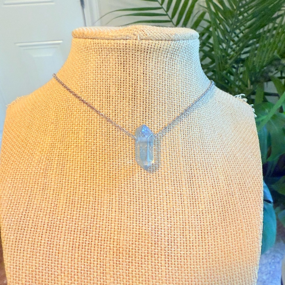 Titanium Stone Split Necklace - image 4